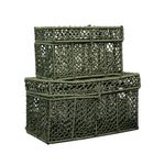 Baú Kerala Corda Náutica - Verde Escuro P