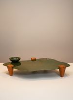 Centro de Mesa Orgânico Elevado - Verde Mata