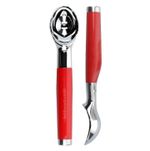 Colher Concha P/ Sorvete em Zinco - Vermelho - Kitchen Aid