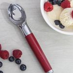 Colher Concha P/ Sorvete em Zinco - Vermelho - Kitchen Aid