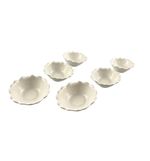 Conj. Mini Bowls Flor Cerâmica - 6UN