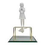 Escultura Autoescuta Menina - Sui Objetos