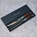Faca para Destrinchar e Garfo Ultra Premium Madeira - Laguiole