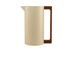 Garrafa Térmica Inox - Bege - Alça Madeira - 1l