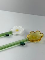 Jogo 2 Colheres P/ Drink Boro Flor 16,5cm