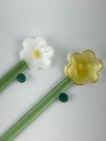 Jogo 2 Colheres P/ Drink Boro Flor 16,5cm