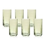 Jogo 6 Copos Clear Green - 500ml