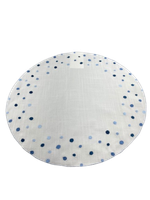 Jogo Americano Bubbly Branco e Azul 40cm