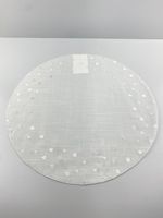 Jogo Americano Bubbly Branco e Branco 40cm