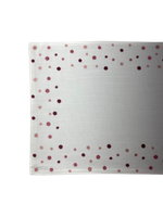 Jogo Americano Bubbly Branco e Rosa Retangular 35x50cm