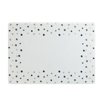 Jogo Americano Bubbly Branco e Verde Retangular 35x50cm