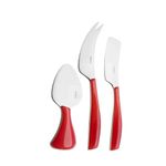 Kit 3 Pçs P/ Queijo - Vermelho - Bugatti