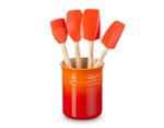 Kit 4 Espátulas e Porta Utensílios 1l