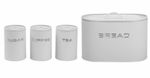 Kit 4 Peças - Porta Pão, Açucar, Café e Chá
