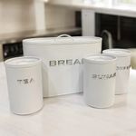 Kit 4 Peças - Porta Pão, Açucar, Café e Chá