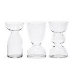 Kit Mini Vasos Liso Formas - 3 Peças