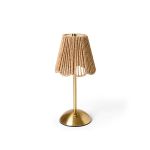 Luminária de Mesa Tátil - Rattan Gold