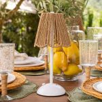 Luminária de Mesa Tátil - Rattan White