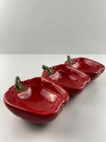 Petisqueira Pimentões - Triplo - Vermelho