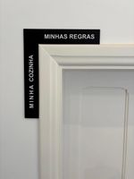 Placa Batente Porta - Minha Cozinha - Soul Artsy
