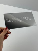 Placa Espelhada Prata 