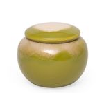 Pote em Cerâmica Tie Dye Verde - M