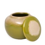 Pote em Cerâmica Tie Dye Verde - M