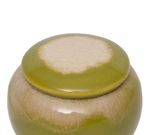 Pote em Cerâmica Tie Dye Verde - M