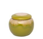 Pote em Cerâmica Tie Dye Verde - P