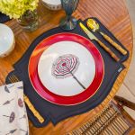 Prato Raso Porcelana Paint - Vermelho