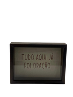 Quadro Decorativo Madeira Bordado - Oração