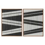 Quadros Linhas - Preto/Branco