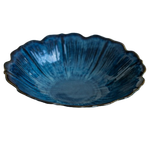 Saladeira Cerâmica - Flor Azul
