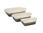 Set 3 Travessas Ret Heritage Thyme - Le Creuset