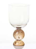 Taça para Água de Vidro Bubble Âmbar