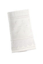 Toalha de Lavabo Bordada com Guipir