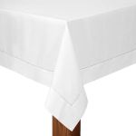 Toalha de Mesa Retangular Miami Branca