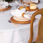 Toalha de Mesa Retangular Miami Branca