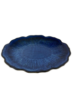 Travessa Cerâmica G - Flor Azul 40cm
