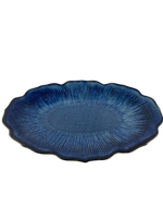 Travessa Cerâmica M - Flor Azul 35cm
