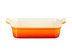 Travessa Retangular 26cm Heritage Laranja - Le Creuset