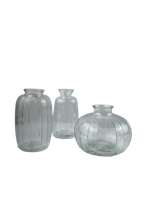 Trio Mini Vasos Transparentes