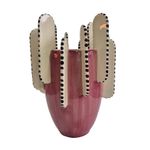 Vaso Cerâmica Palito Rosa