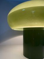 Abajur Cogumelo Resina Verde Oliva