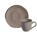 Conj.  6 Xícaras p/ Café  Organic Gold Grey 