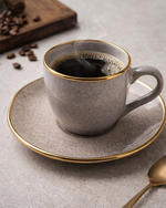 Conj.  6 Xícaras p/ Café  Organic Gold Grey 