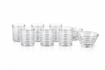 Conj. 2 Bowls e 6 Copos Espiral Lodz