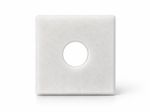 Castiçal Minimal Mármore Branco 