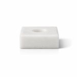 Castiçal Minimal Mármore Branco 