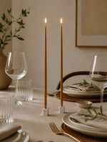 Kit com 4 Velas Finíssimas - Âmbar - G (42cm)
